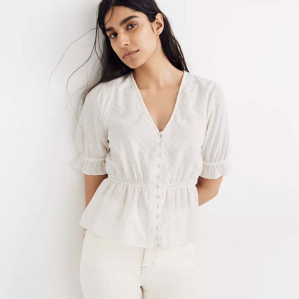 Madewell Summery Peplum Top